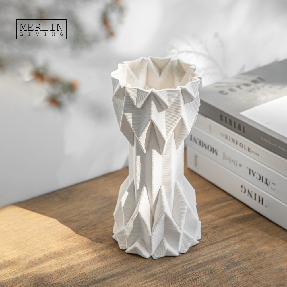 3D Printing ceramic vase Abstract Spikes shape (8)