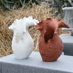 Handmade Artstone Bud Shape Color Vase (5)