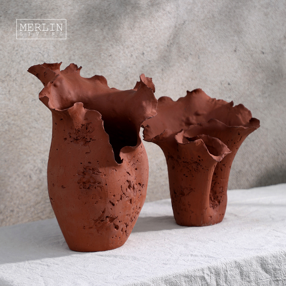 Handmade Artstone Bud Shape Color Vase (6)