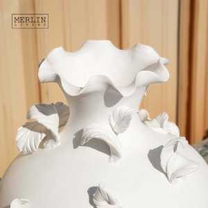 Handmade Modern Vase Small White Ceramic Porcelain Vases (4)